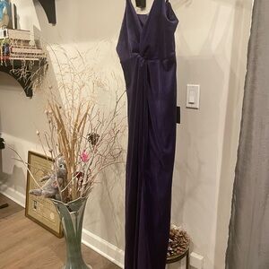 Lulu's Purple Spaghetti Strap Maxi Dress for Weddings